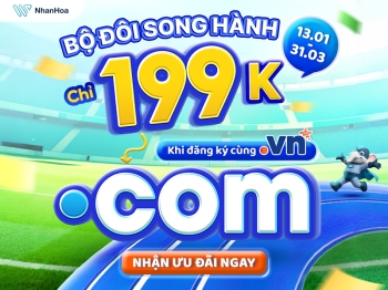 BỘ ĐÔI SONG HÀNH | .COM 199K khi đăng ký cùng .VN